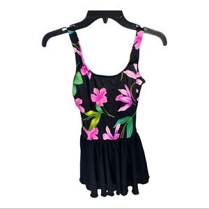 Vintage Beach Cabana One Piece Swimsuit